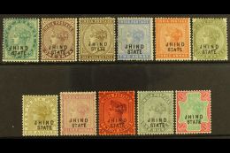 JIND 1886-99 Set To Both 1R, SG 17/32, Fine Mint. (11 Stamps) For More Images, Please Visit... - Autres & Non Classés