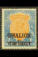 GWALIOR 1928 25r Orange And Blue, Geo V, SG 101,  Fine And Fresh Mint. For More Images, Please Visit... - Other & Unclassified