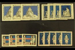 CHRISTMAS SEALS 1913-1916 Very Fine Mint Selection With Light Duplication, Comprising 1913 (x3), 1914 (x4), 1915... - Autres & Non Classés