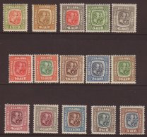 1907-08 "Two Kings" Complete Set, Mi 48/62, Fine Mint. (15 Stamps) For More Images, Please Visit... - Other & Unclassified