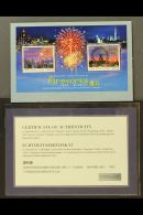 2006 Fireworks Both Mini-sheets With Crystals, SG MS1376 & MS1376a, Superb Never Hinged Mint With Special... - Andere & Zonder Classificatie