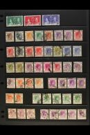 1937-52 KGVI USED SELECTION Presented On Stock Pages. Includes Coronation Set, Defins To Duplicated $10 Values,... - Other & Unclassified