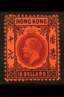 1912 $10 Purple And Black On Red, Geo V, SG 116, Fine And Fresh Mint, One Shortish Perf At Top. For More Images,... - Andere & Zonder Classificatie