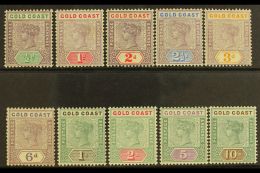 1898-1902 QV "Tablet" Definitive Set, SG 26/34, Very Fine Mint (10 Stamps) For More Images, Please Visit... - Costa D'Oro (...-1957)