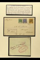 OCEAN ISLAND 1932 Registered Cover To Colorado, USA, Bearing KGV ½d, 2½d & 4d, Cancelled With... - Isole Gilbert Ed Ellice (...-1979)