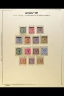 1886-1898 COMPLETE FINE MINT COLLECTION On Hingeless Pages, ALL DIFFERENT, Inc 1886 Overprints Set (1d, 2½d... - Gibilterra