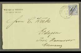 SOUTH WEST AFRICA 1897 (1 Aug) Neat Prtd Cover To Germany Bearing 20pf With Diagonal Opt (Michel 4) Tied By Fine... - Andere & Zonder Classificatie