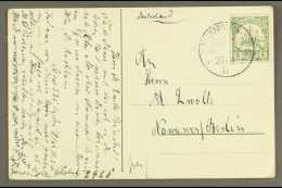 SOUTH WEST AFRICA 1911 (27 Aug) Colour Ppc To Berlin Bearing 5pf Yacht Tied By Fine "KALKFONTEIN" Cds Cancel With... - Altri & Non Classificati