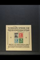 RUSSIAN ZONE THURINGIA 1945 Christmas - Social Welfare Mini-sheet Type II (Michel Block 2t II, SG MSRF10), Fine... - Altri & Non Classificati