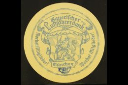 AVIATION LABEL 1910's 'Bayerischer Luftfahrerdank München' Circular Poster Stamp, Kiddle LU.128, Superb Never... - Other & Unclassified