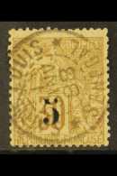 SENEGAL 1887 "5" On 30c Brown, Yv 2, Very Fine Used With Neat Cds Cancel. For More Images, Please Visit... - Altri & Non Classificati