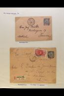 DAHOMEY 1900-1949 POSTAL HISTORY COLLECTION Of Covers & Postcards On Leaves, Inc Used Postal Stationery Items,... - Otros & Sin Clasificación