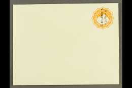 POSTAL STATIONERY 1892 5m On 2pi Orange Envelope With 24-24.5mm VERTICAL SURCHARGE Reading Upwards (rotated... - Autres & Non Classés