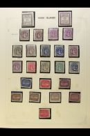 1892-1949 ATTRACTIVE MINT COLLECTION In Hingeless Mounts On Leaves, Inc 1892 1d & 1½d (small Thins),... - Cook Islands