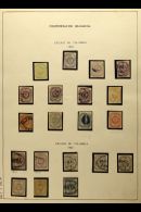 1859-1860 GRANADINE CONFEDERATION An Attractive Mostly Used Collection In Hingeless Mounts On A Page, Inc (used... - Colombie