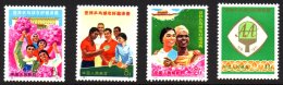 1971 'Friendship' Table Tennis Set, SG 2466/69, Fresh Unused, The 8f 'Welcoming Bouquets' With Slight Hinge Thin.... - Otros & Sin Clasificación