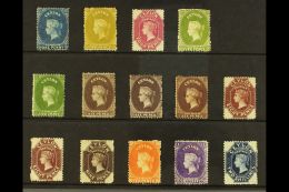 1867 - 70 FINE MINT SET Special Handmade Paper, CC Watermark, Perf 12½ Set, Presented On A Stock Card With... - Ceilán (...-1947)