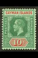 1912-20 10s Deep Green And Red/green, SG 52, Very Fine Mint. Fresh And Attractive! For More Images, Please Visit... - Kaaiman Eilanden