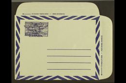 1950-51 PRINTING TRIAL 1950-51 15c Aerogramme With The Stamp In Blue (issued In Carmine) And Printed At Left On... - Other & Unclassified