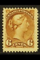 1870 6c Yellowish Brown, Small Head, SG 86, Very Fine And Fresh Mint Og. For More Images, Please Visit... - Altri & Non Classificati