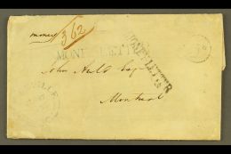 1854 (27 Feb) Stampless Entire Letter Endorsed "money" With "362" Number Alongside Plus Bearing Two (different... - Altri & Non Classificati