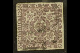 1851 1s Cold Violet, SG 7, Used With 4 Large Neat Margins & Lightly Struck Barred Oval Pmks. A Lovely Example... - Otros & Sin Clasificación