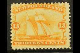 1865 13c Orange Yellow, Schooner, SG 29, Fine Mint. For More Images, Please Visit... - Altri & Non Classificati