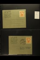 1952-1973 LETTER SHEETS COLLECTION A Very Fine Collection Of These Rarely Encountered Items Complete. With An... - Burma (...-1947)