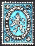 1879 50c Black And Blue "Lion", Mi 4, Very Fine Used, Expertised A Brun. For More Images, Please Visit... - Altri & Non Classificati