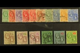 1922 Geo V, Wmk Script Set To 5s Complete, SG 86/101, Fine To Very Fine Used. (16 Stamps) For More Images, Please... - Iles Vièrges Britanniques