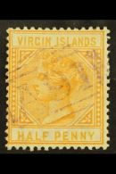 1883 ½d Yellow Buff, SG 26, Very Fine Used With Violet "A91" Cancel. For More Images, Please Visit... - Iles Vièrges Britanniques