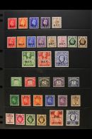 MIDDLE EAST FORCES 1942-51 FINE MINT COLLECTION That Includes Amongst Others, The 1942 (M1) Opt'd Set (SG M1/5),... - Africa Orientale Italiana