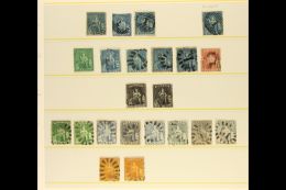 1855-1952 ACCUMULATION ON LEAVES, CAT £1100+ Comprehensive Selection, Chiefly Good To Fine Mint And Used... - Barbados (...-1966)