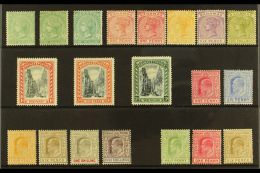 1880-1911 MINT SELECTION Presented On A Stock Card. Includes 1882-98 Both 1s, 1884-90 Range To 5s, 1901 Staircase... - Other & Unclassified