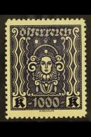 1922-24 1000k Deep Violet On Yellow Perf 11½ (Michel 404 B, SG 505b), Very Fine Never Hinged Mint, Very... - Autres & Non Classés