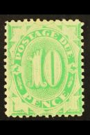 POSTAGE DUE 1902-04 10d Emerald-green, Perf 11½, 12, SG D18, Fine Mint. For More Images, Please Visit... - Andere & Zonder Classificatie