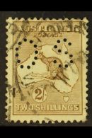 OFFICIALS 1915  2s Brown, Punctured "OS", SG O36, Good Used. For More Images, Please Visit... - Altri & Non Classificati