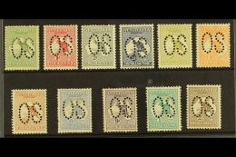 OFFICIAL 1913 Kangaroos Set Complete To 2s Punctured "OS", SG O1/O11, Fine Mint, Odd Minor Perf Fault But A Fresh... - Otros & Sin Clasificación