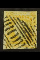 NEW SOUTH WALES 1853 8d Orange With NO LEAVES TO RIGHT OF "SOUTH", SG 81b, Used With Small / Good Margins Which... - Altri & Non Classificati