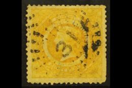 NEW SOUTH WALES 1860-72 8d Lemon- Yellow Perf 12, Wmk "8", SG 149, Used With Light "31" Numeral Some Trimmed Perfs... - Other & Unclassified