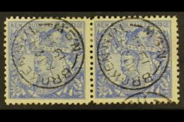 NEW SOUTH WALES 1890 20s Cobalt- Blue Perf 11, SG 264a, Very Fine Used PAIR. A Scarce 40s Multiple! For More... - Andere & Zonder Classificatie