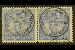 NEW SOUTH WALES 1890 20s Cobalt- Blue Perf 11, SG 264a, Very Fine Used PAIR. A Scarce 40s Multiple! For More... - Autres & Non Classés