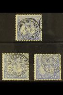 NEW SOUTH WALES 1890 USED 5s Blue "Capt Phillip" Trio Inc Perf 11 (SG 264c), Perf 12 (SG 264ca) & Perf 12 X11... - Andere & Zonder Classificatie