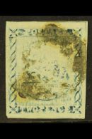 NEW SOUTH WALES 1850 2d Dull Blue "Sydney View", Plate I, (much) Later Impression, SG 18, Used With 4 Good Margins... - Other & Unclassified