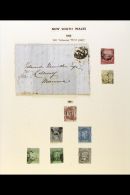 NEW SOUTH WALES 1850-1907 MOSTLY USED COLLECTION On Leaves, Inc (all Used) 1850 1d Plate II (3+ Margins), 2d Plate... - Andere & Zonder Classificatie