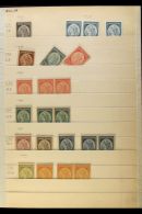 1901 OFFICIALS - COLOUR TRIALS & PROOFS All Values In Various Colours, Mostly Printed On Card, A Few In Pairs,... - Andere & Zonder Classificatie