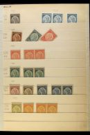 1901 OFFICIALS - COLOUR TRIALS & PROOFS All Values In Various Colours, Mostly Printed On Card, A Few In Pairs,... - Otros & Sin Clasificación