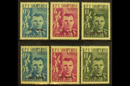 1962 Air "Posta Ajrore" Overprints In Red And In Black Complete Sets (Michel 647a/49a & 647b/49b, SG 691/93... - Albania