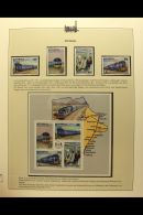 RAILWAYS OF THE WORLD - AFRICAN COUNTRIES A Beautiful Collection Of Never Hinged Mint Stamps And Miniature Sheets... - Zonder Classificatie