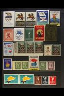 OLYMPICS 1952-1956 World Chiefly All Different Fine Mint Collection Of Various Labels & Poster Stamps, Fresh... - Non Classés